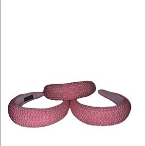 Handmade Beaded Headbands (Pink)